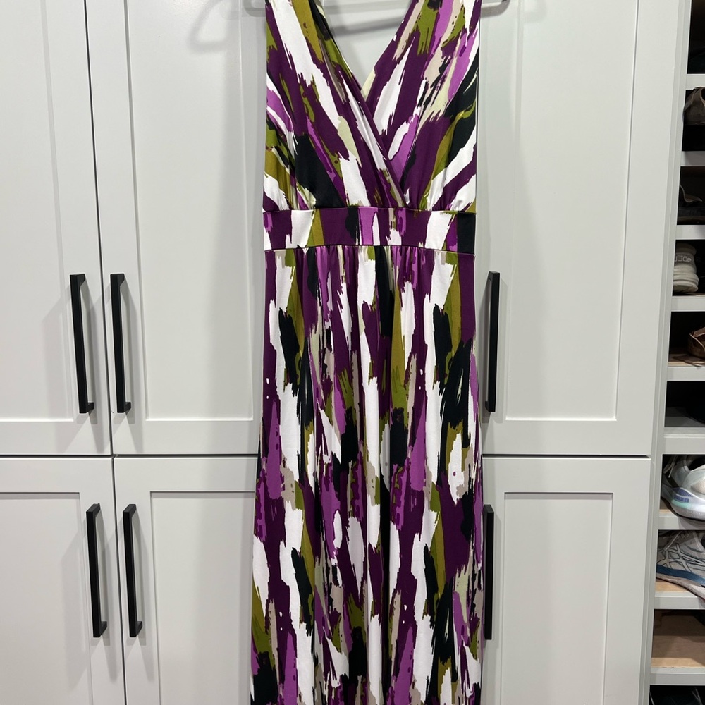 Lily Purple and Green Maxi Dress